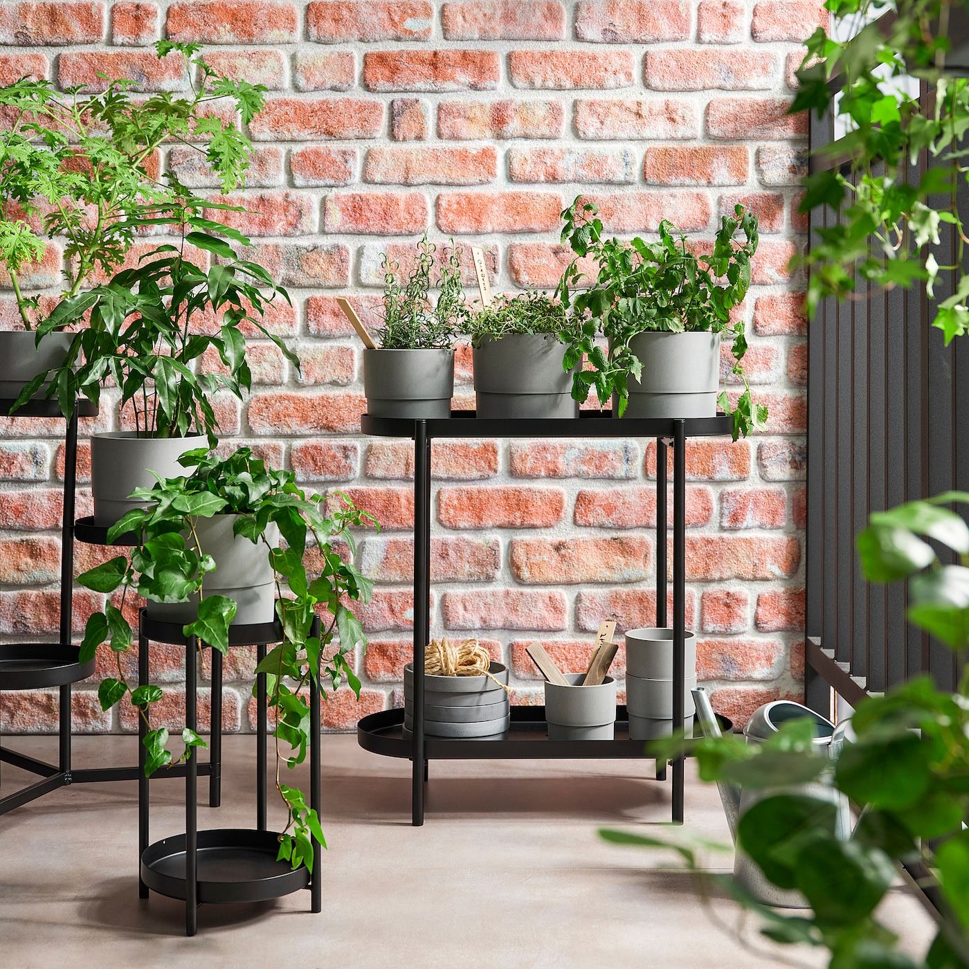 Patio Flowerpot Stands In Recent Olivblad Plant Stand, Indoor/outdoor Black, 22" – Ikea (View 8 of 10)