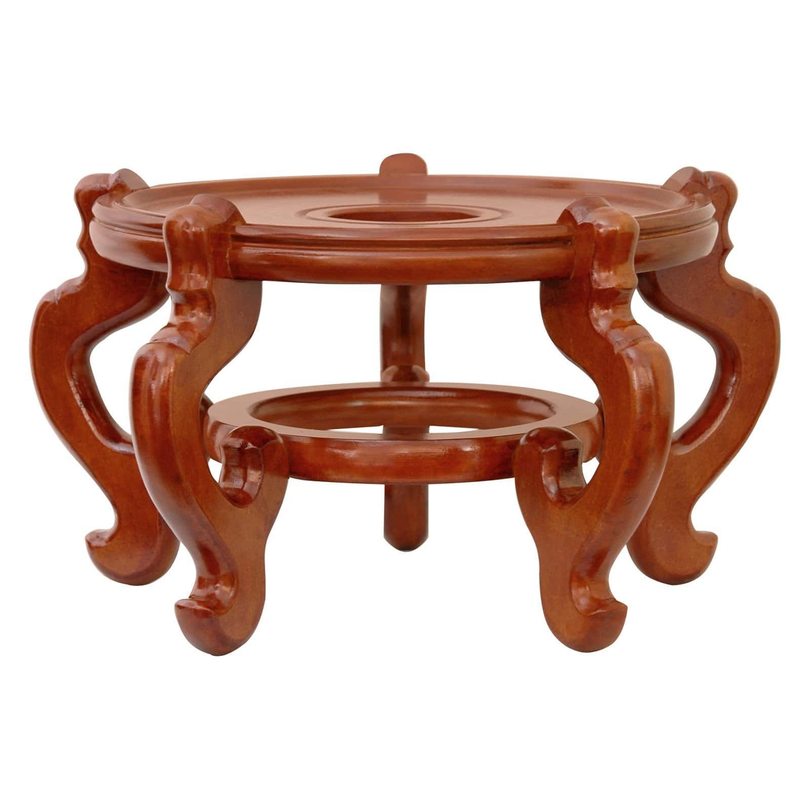 Preferred Oriental Furniture Rosewood Fishbowl Stand, Honey – Walmart Regarding Fishbowl Plant Stands (View 3 of 10)