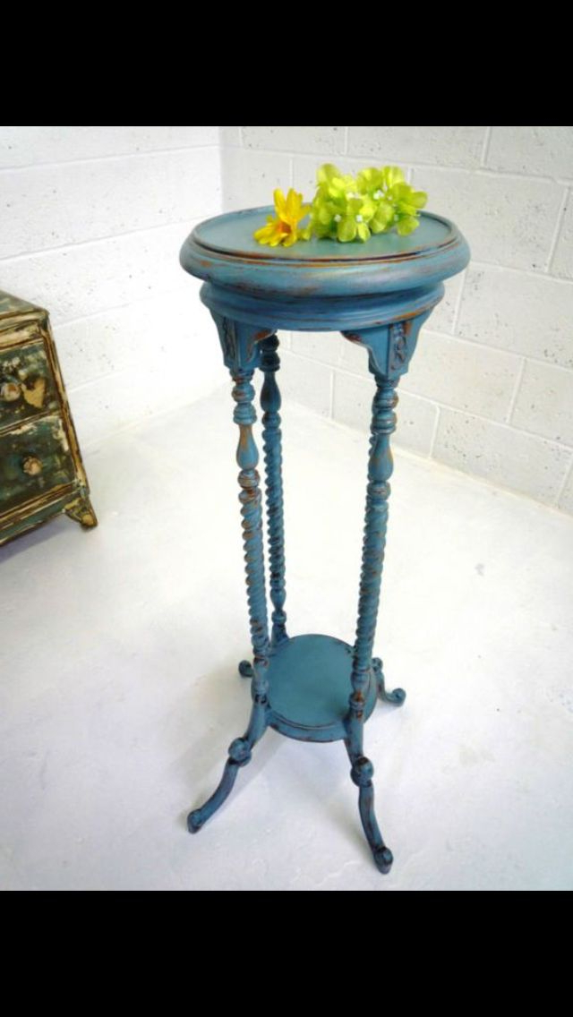 Preferred Painted Wood Plant Stands Throughout Pinjill Miglin On Painted Furniture Ideas (Photo 4 of 10)