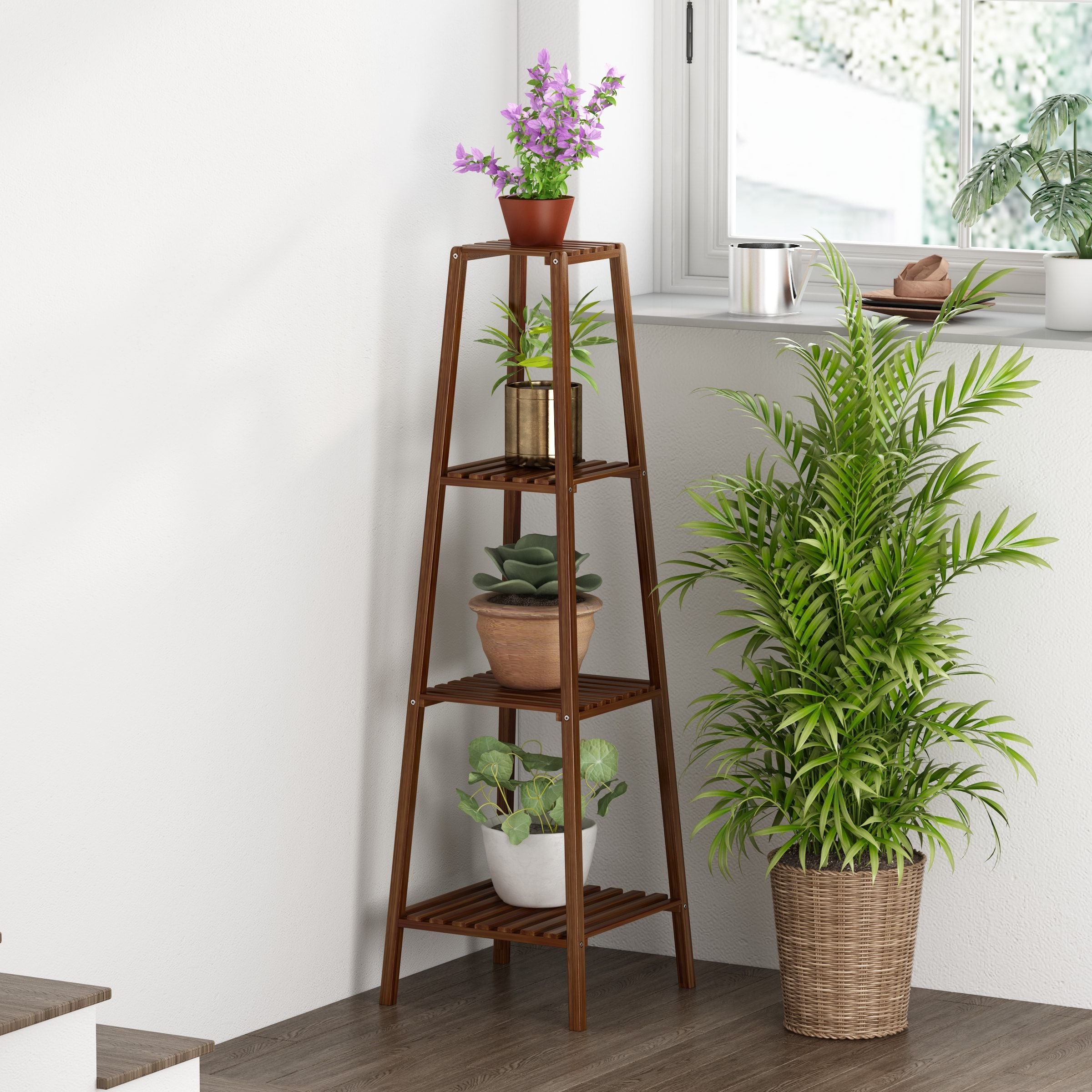 Recent 4 Tier Plant Stands With Fufu&gaga 4 Tier Plant Stand 47.2 In H X  (View 3 of 10)