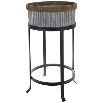 Recent Galvanized Plant Stands Pertaining To Ridged Galvanized Metal Plant Stand – Buy Metal Flower Planter Stand,flower  Planter Stand,powder Coated Metal Flower Planter Stand Product On  Alibaba (View 7 of 10)