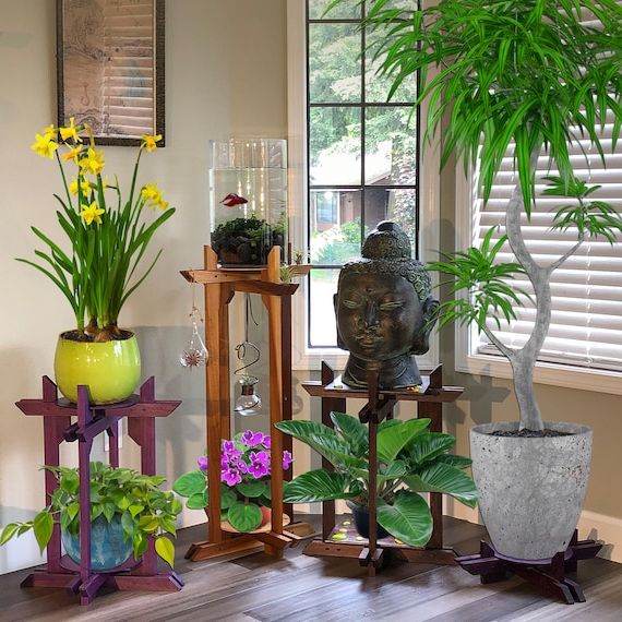 Recent Plant Stands With Flower Bowl In Plant Stand Multi Use For Fish Bowl Terrariums And Large – Etsy (View 3 of 10)