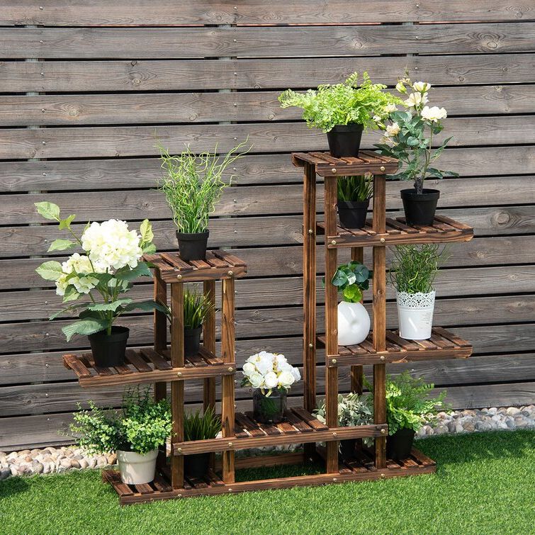 Rustic Plant Stands With Regard To 2018 Union Rustic Sperling Multi Tiered Plant Stand & Reviews (View 6 of 10)