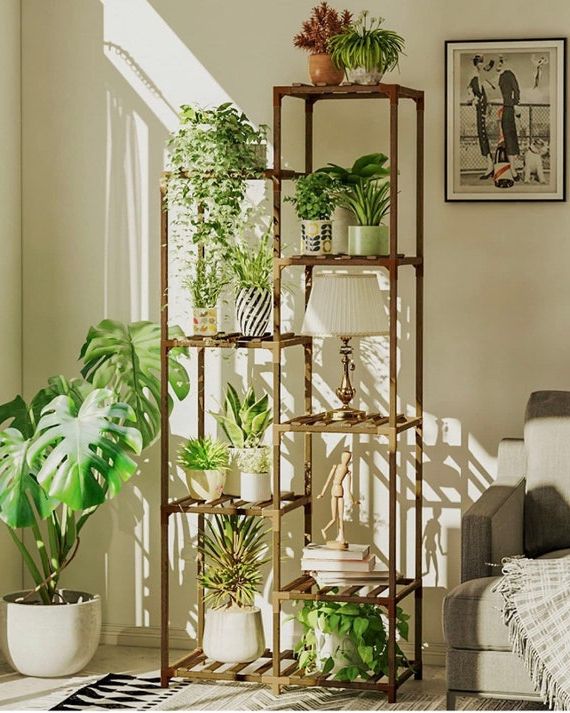 Tall Plant Stand For Indoor Plants Outdoor Corner Plant Shelf – Etsy Canada With Regard To Most Recently Released Tall Plant Stands (View 7 of 10)