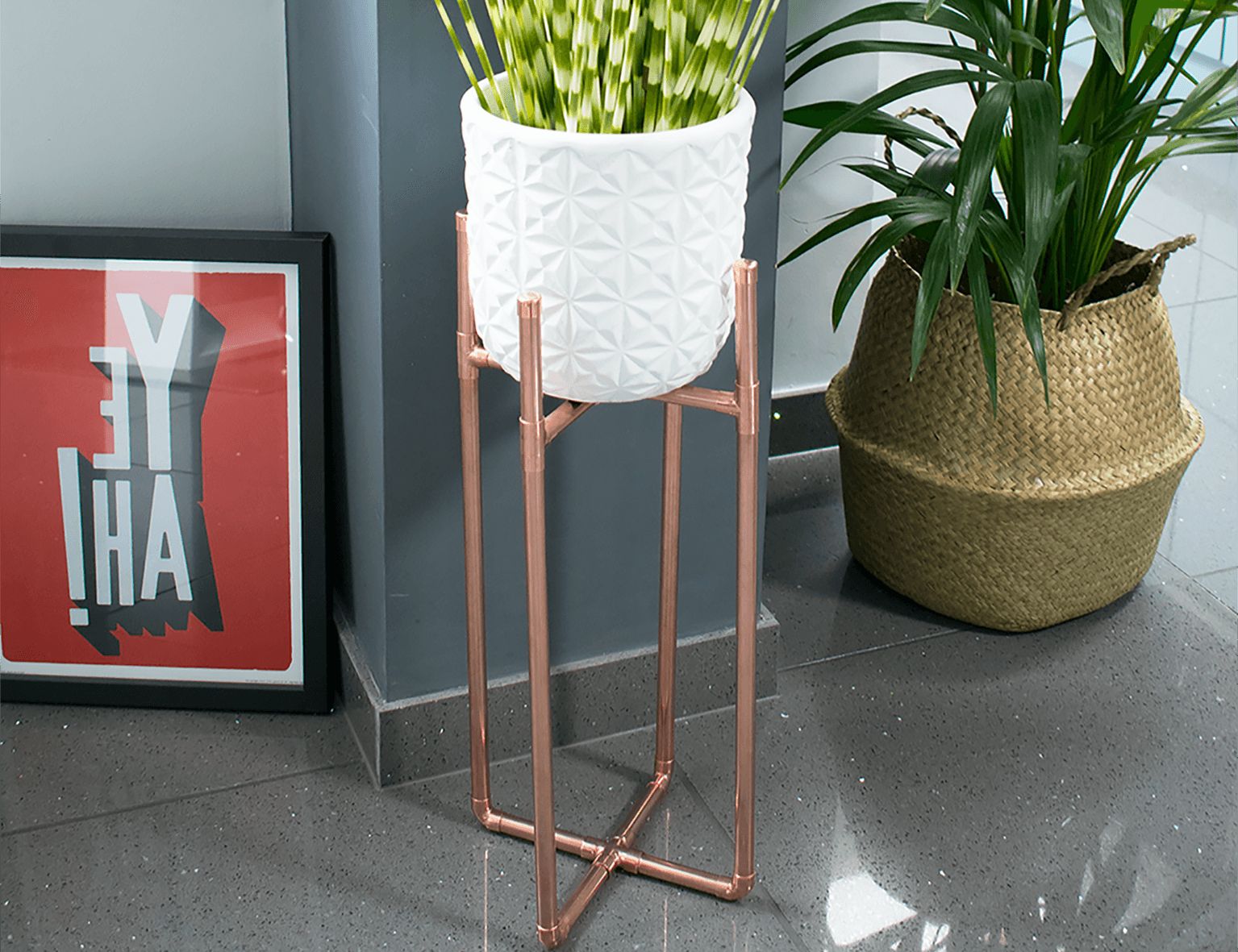 Trendy Copper Plant Stands Throughout How To Make A Diy Copper Plant Stand – Caradise (View 10 of 10)