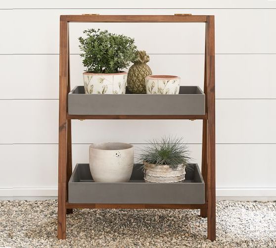 Two Tier Plant Stands With Regard To Trendy Abbott Two Tier Plant Stand (View 3 of 10)