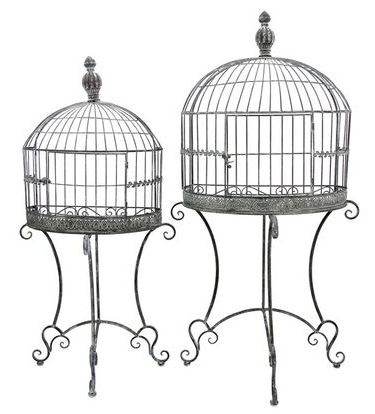 Wall Half Cage Plant Stands (set Of 2) – Antique Gray Only $369.99 At  Garden Fun Throughout Most Current Ancient Grey Plant Stands (Photo 2 of 10)