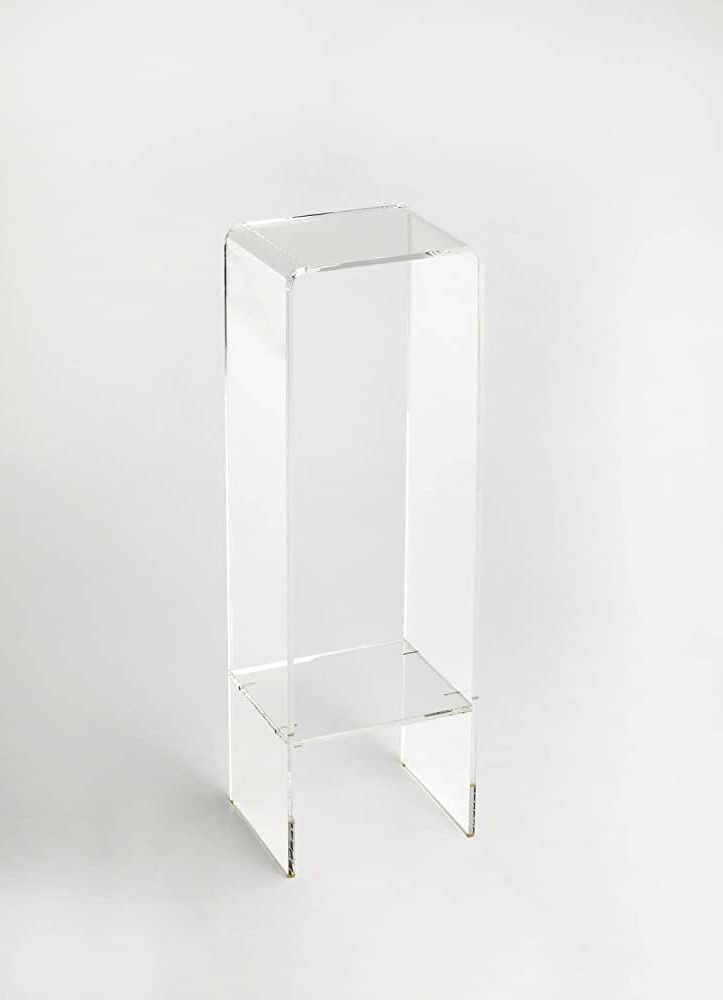 Well Known Amazon: Butler Crystal Clear Acrylic Plant Stand : Patio, Lawn & Garden For Clear Plant Stands (View 3 of 10)