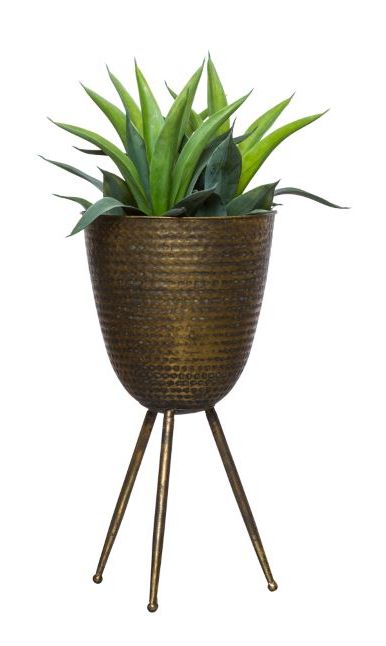 Well Known Bronze Small Plant Stands With Aloe In Small Bronze Plant Stand – Lux Art Silks (Photo 8 of 10)