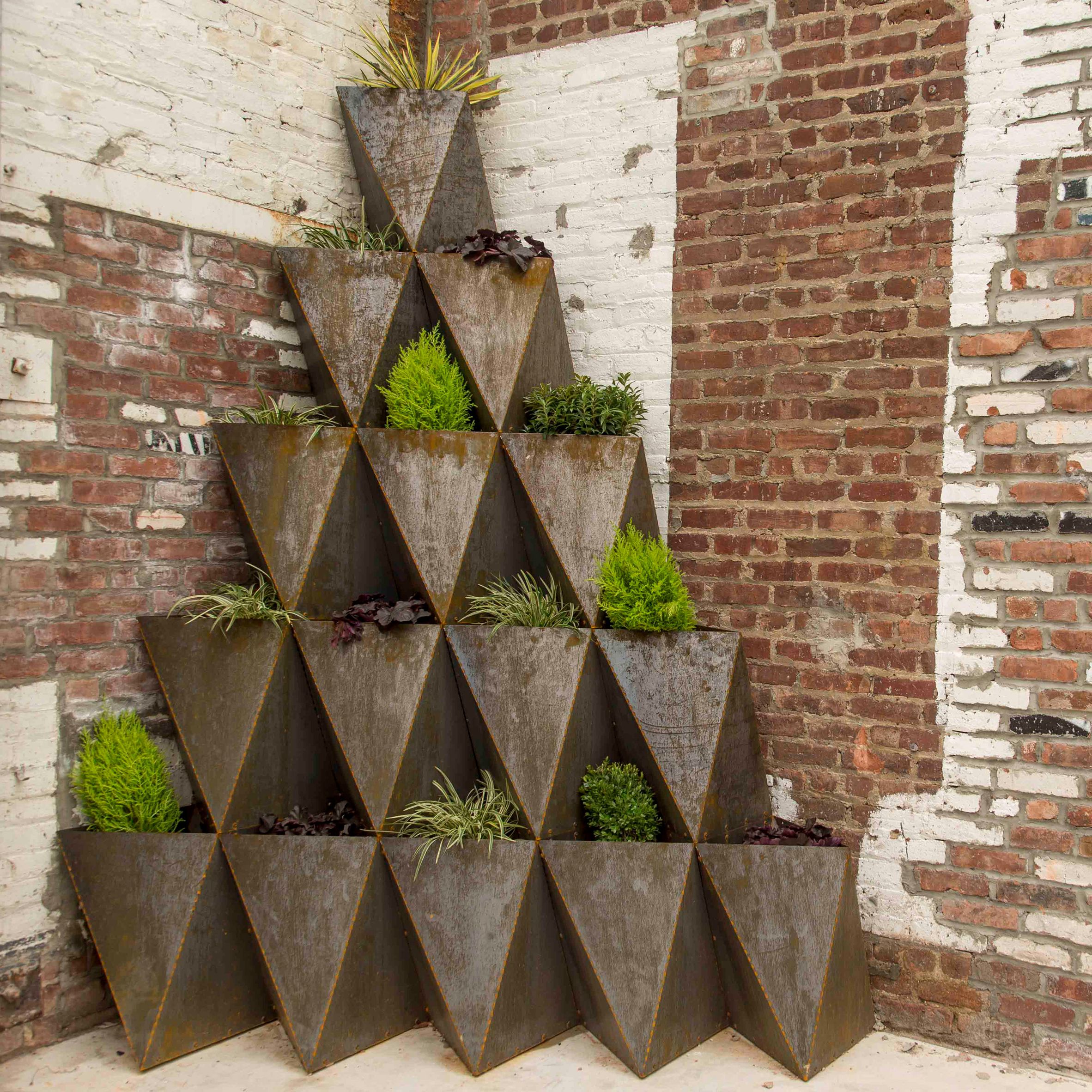 Well Liked Prism Plant Stands Pertaining To Prism Plantersthe Principals Stack Up Into Arches And Pyramids (View 3 of 10)