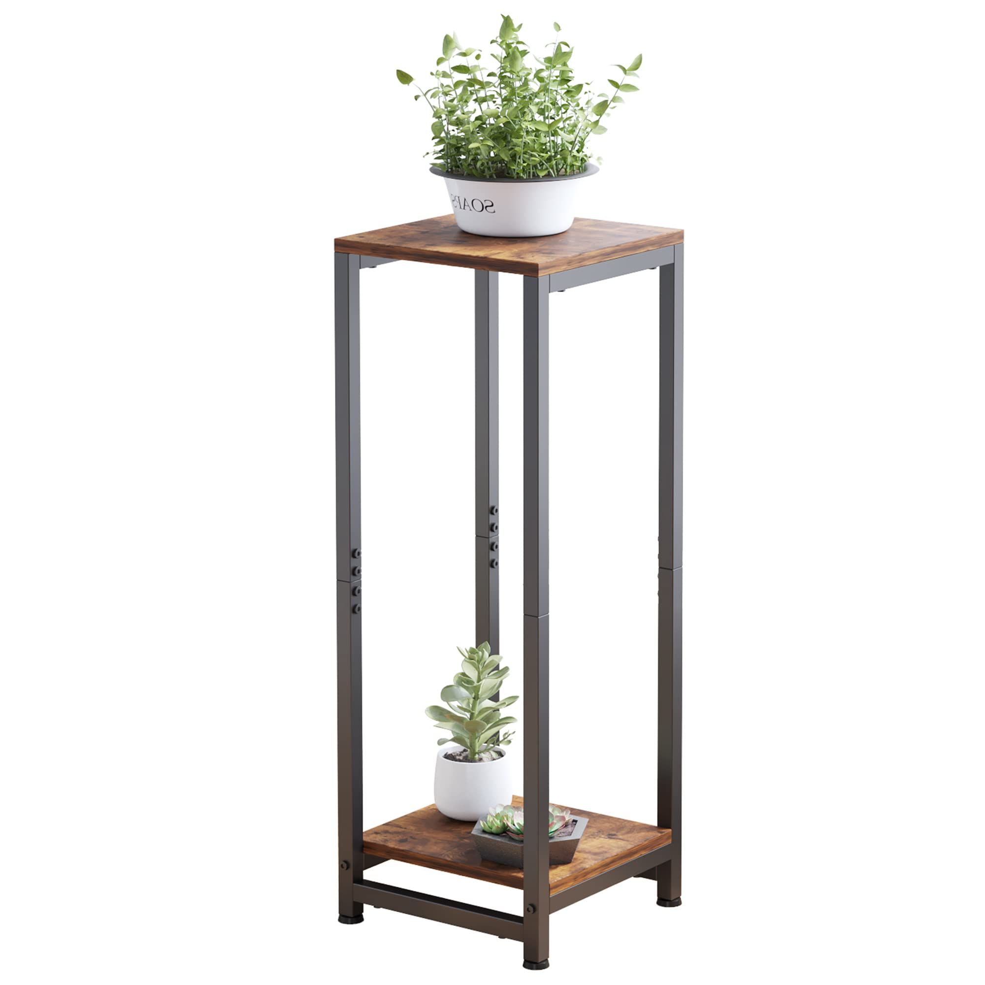 Widely Used Plant Stands With Side Table In Amazon: Ffpopu Tall Plant Stand Indoor ,metal Plant Stand Indoor Tall,  Tall Plant Stand For Indoor Stands Multiple, Corner Plant Stand Indoor,  Small Side Table For Indoor Plants, Corner Plant Table : (View 8 of 10)
