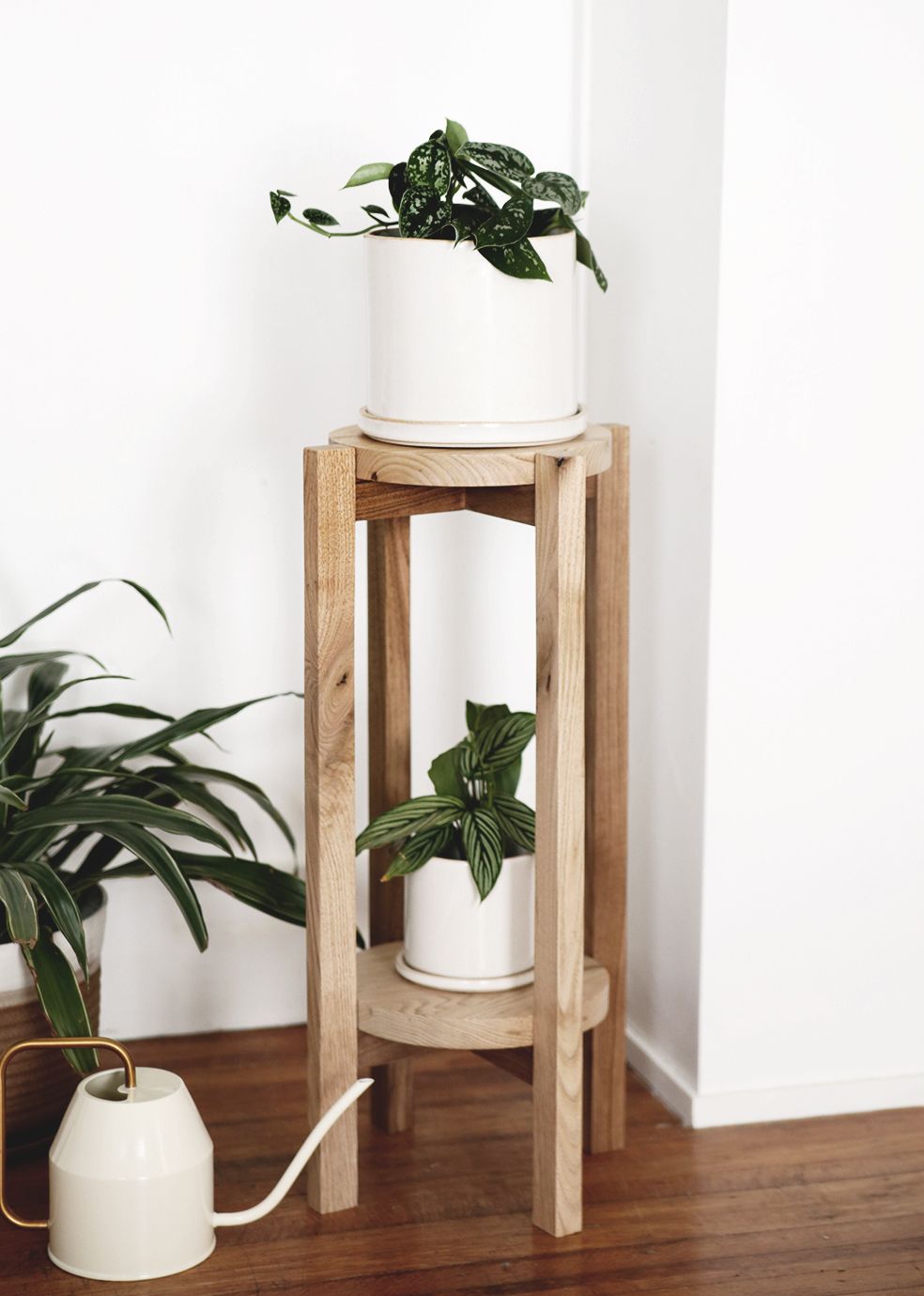 Wood Plant Stands Within Well Liked Diy Wood Plant Stand – A Simple Diy With A Video Tutorial (View 3 of 10)