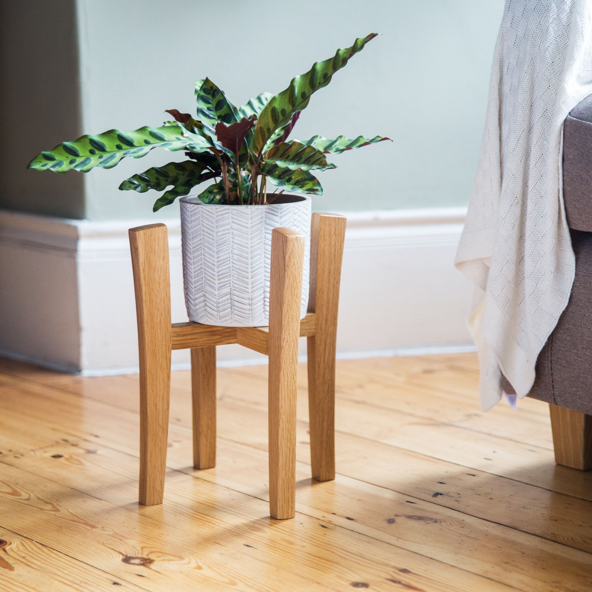 Wooden Plant Stands Throughout Most Popular Plant Stand – Handmade In Britain (View 7 of 10)