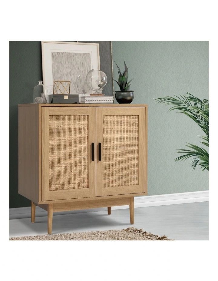Assembled Rattan Sideboards Pertaining To Widely Used Artiss Rattan Buffet Sideboard Cabinet Storage Hallway Table Kitchen  Cupboard (View 6 of 10)