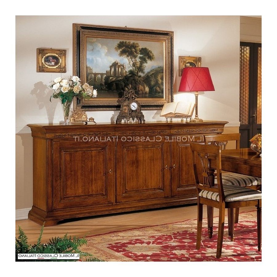 Classic 3 Door Carved Sideboard – Classic Sideboards Throughout Fashionable Sideboards With 3 Doors (View 6 of 10)