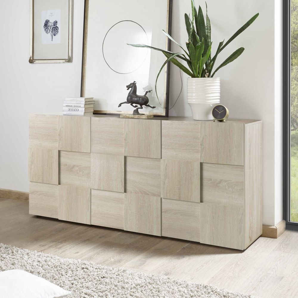 Current Scacco 3 Door Sideboard – Durmast – Storage Unit – Living Furniture Within Sideboards With 3 Doors (Photo 3 of 10)