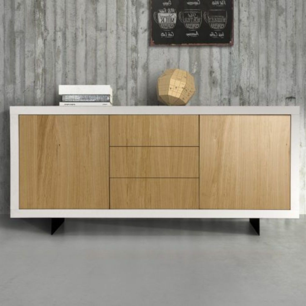 Famous Alba Sideboard In White Oak Laminate, Natural Oak 865 Intended For Transitional Oak Sideboards (View 7 of 10)
