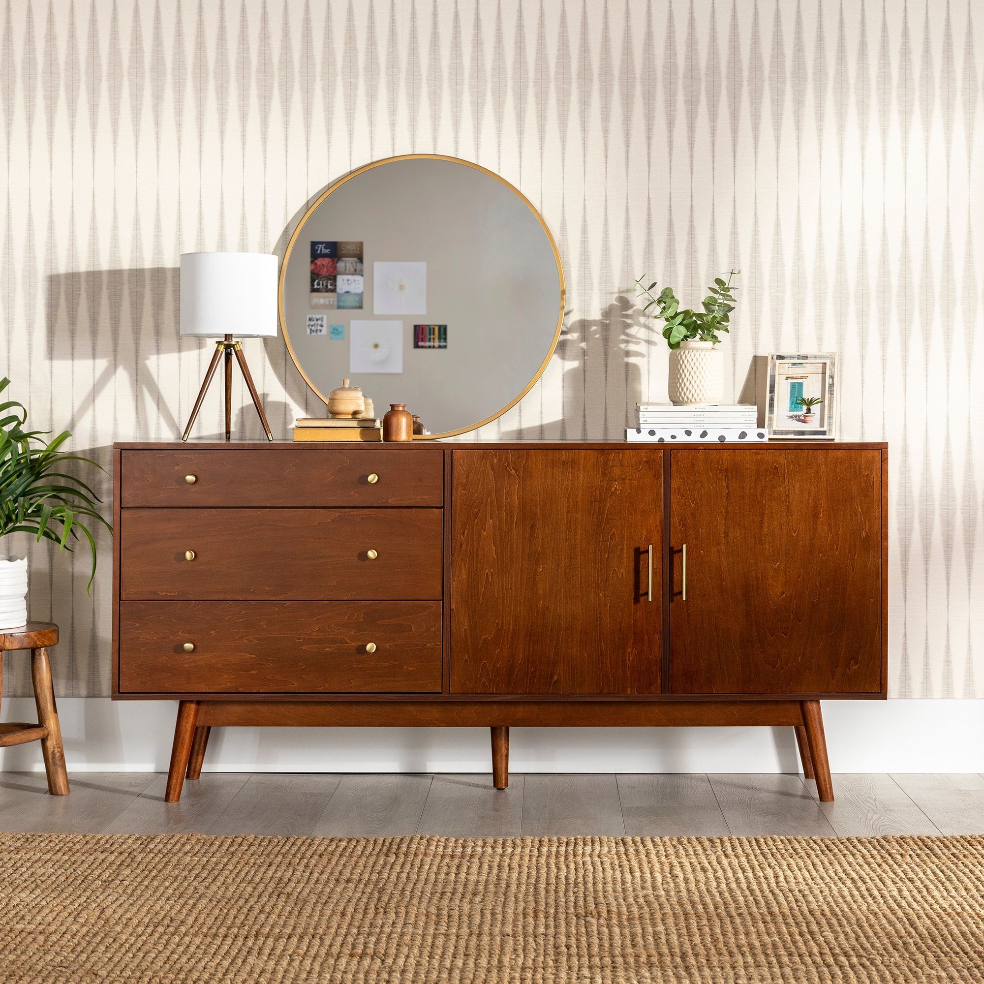 Mid Century Modern Sideboards In Well Known Middlebrook 70 Inch Mid Century Modern Buffet Console – On Sale – Bed Bath  & Beyond –  (View 2 of 10)