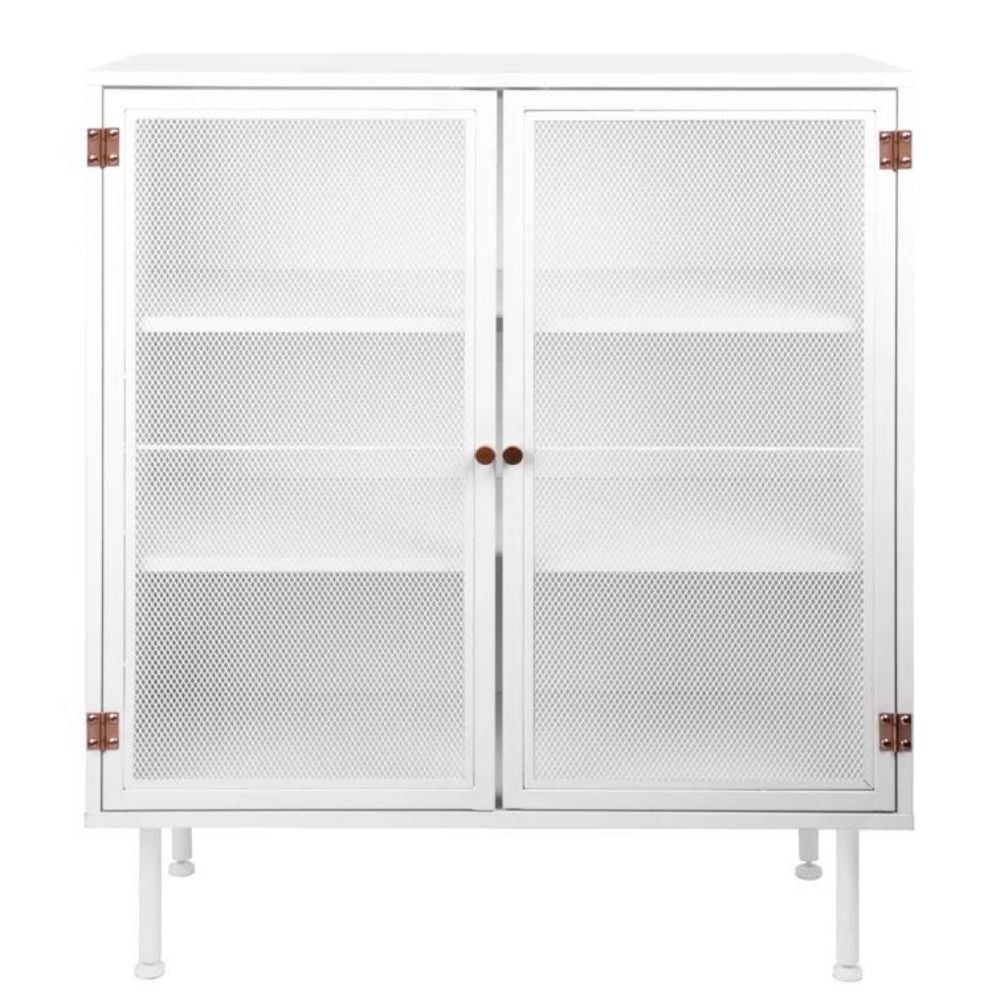Most Up To Date Sideboards With Breathable Mesh Doors Pertaining To Frapow Sideboard Buffet Cabinet, Kitchen Sideboards With Breathable Mesh  Doors, Cupboard Console Table, White – Walmart (Photo 3 of 10)