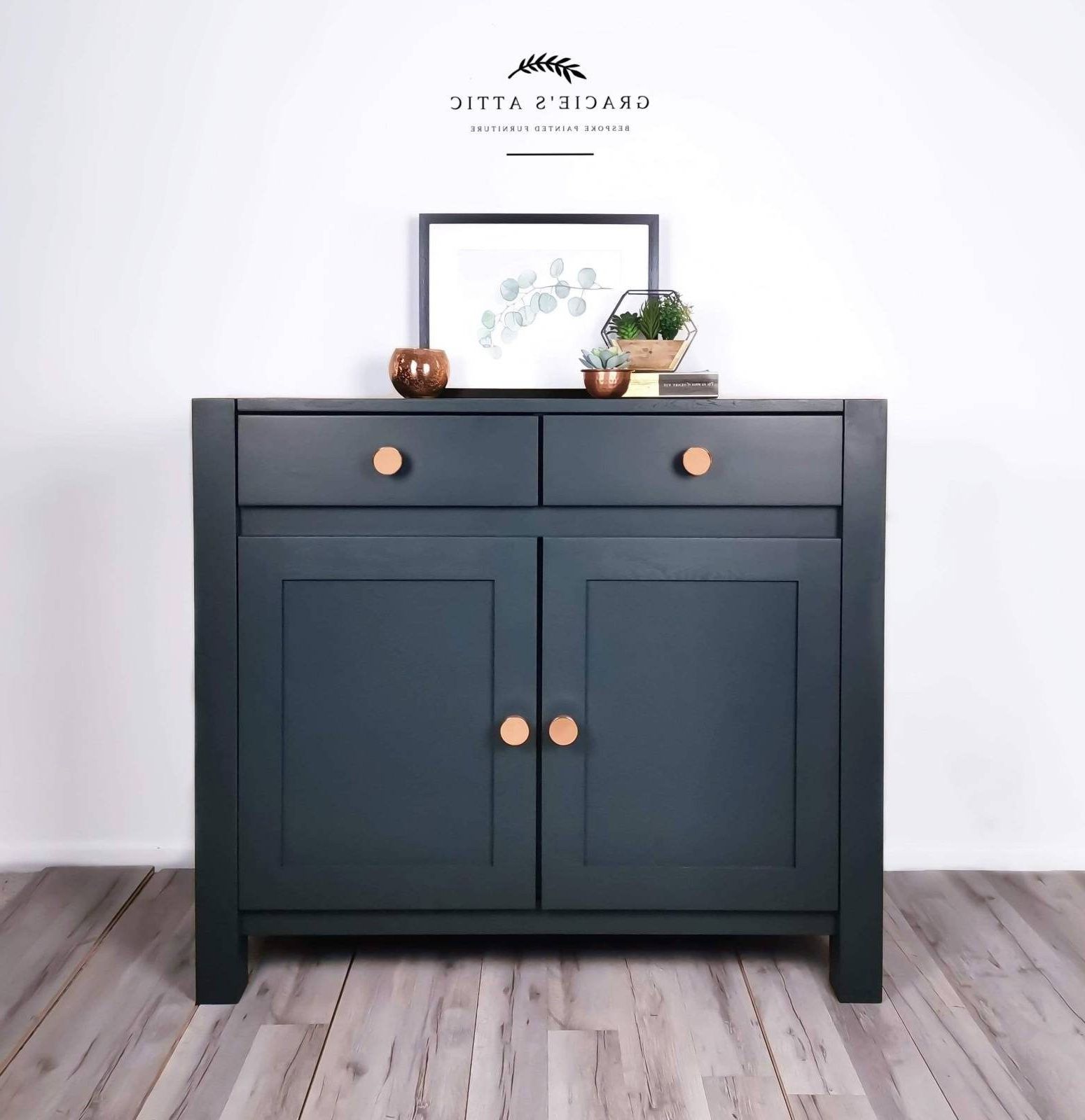 Navy Sideboard – Etsy Uk Inside Most Up To Date Navy Blue Sideboards (Photo 9 of 10)