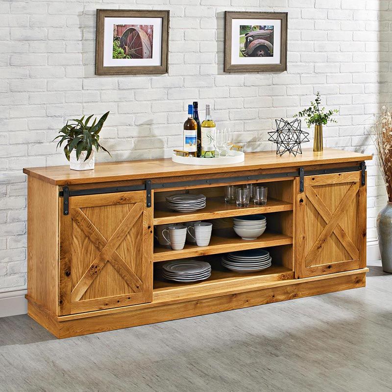 Newest Barn Door Buffet Woodworking Plan Plan From Wood Magazine With Sideboards Double Barn Door Buffet (View 5 of 10)