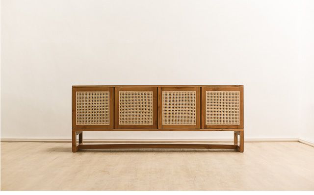 Recent Assembled Rattan Sideboards With Regard To Noosa Wood & Rattan Sideboard Buffet (View 7 of 10)