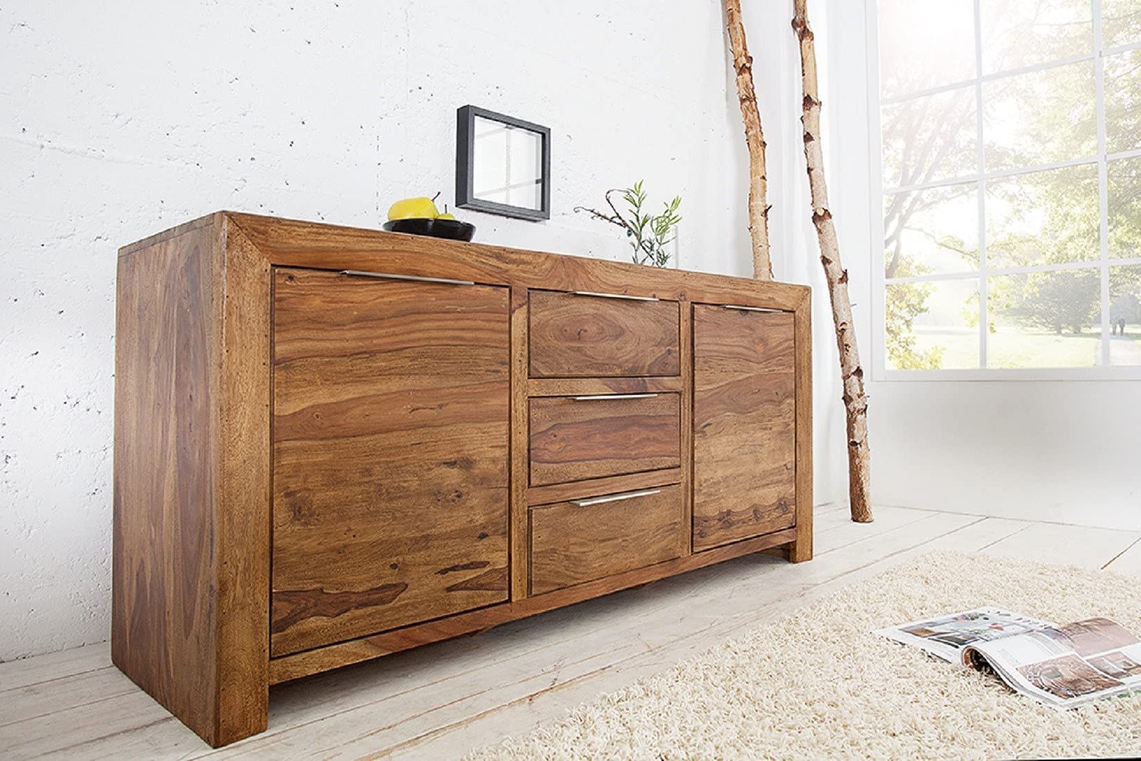 Wood Wall Wooden Sideboard Cabinet For Living Room (Photo 5 of 10)