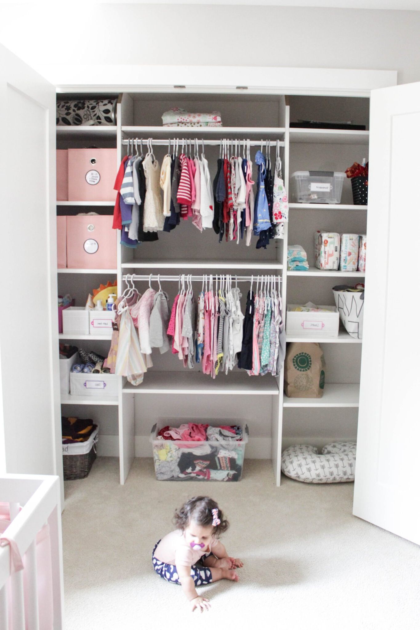 7 Genius Tips For How To Organize Baby Clothes (+ Stuff) Intended For Latest Baby Clothes Wardrobes (Photo 4 of 10)