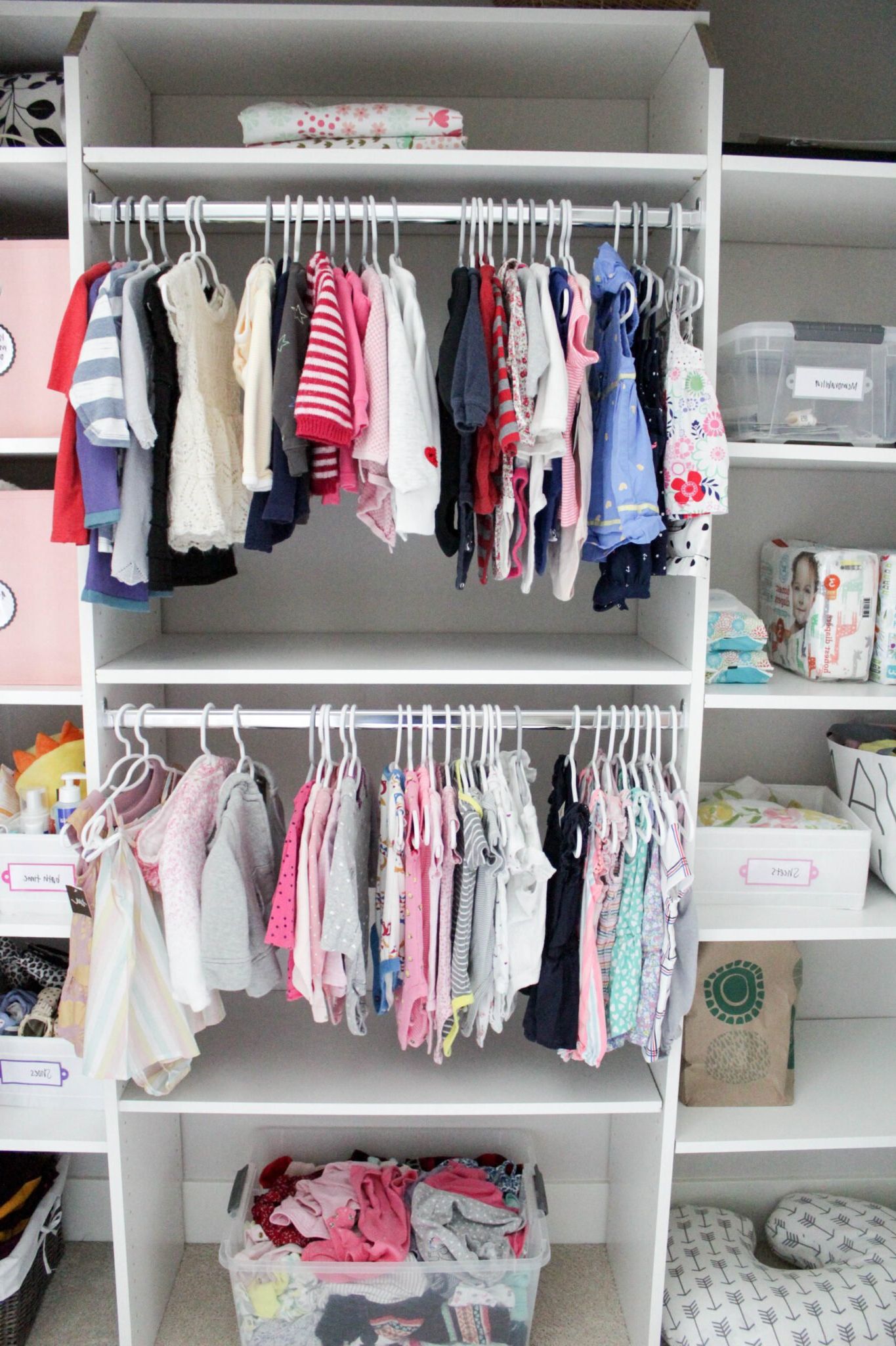 7 Genius Tips For How To Organize Baby Clothes (+ Stuff) Throughout Most Popular Baby Clothes Wardrobes (View 10 of 10)
