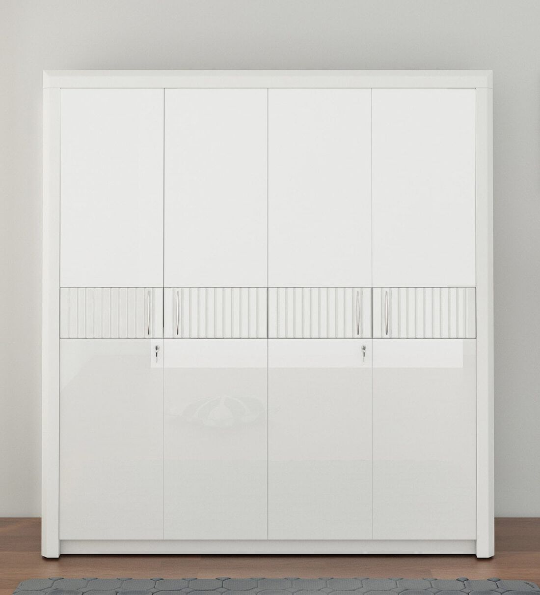 [%buy Kosmo Arctic 4 Door Wardrobe In High Gloss White Finish At 31% Off Spacewood | Pepperfry Inside Best And Newest Arctic White Wardrobes|arctic White Wardrobes With Regard To Most Up To Date Buy Kosmo Arctic 4 Door Wardrobe In High Gloss White Finish At 31% Off Spacewood | Pepperfry|2017 Arctic White Wardrobes Regarding Buy Kosmo Arctic 4 Door Wardrobe In High Gloss White Finish At 31% Off Spacewood | Pepperfry|favorite Buy Kosmo Arctic 4 Door Wardrobe In High Gloss White Finish At 31% Off Spacewood | Pepperfry Regarding Arctic White Wardrobes%] (View 10 of 10)