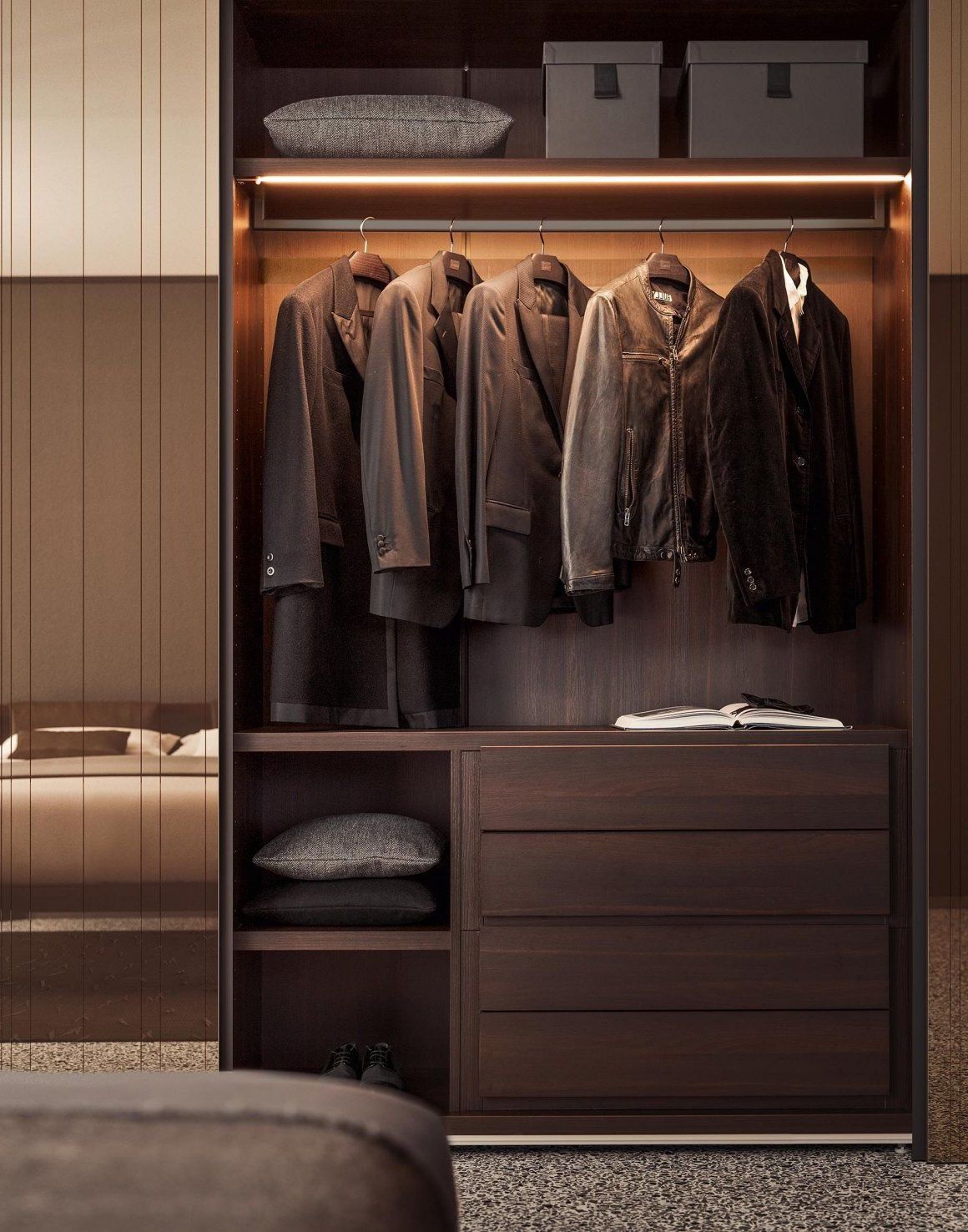 Garment Cabinet Wardrobes With Most Up To Date Modern Bedroom Clothes Cabinet Wardrobe Design – Engineering Discoveries (Photo 10 of 10)