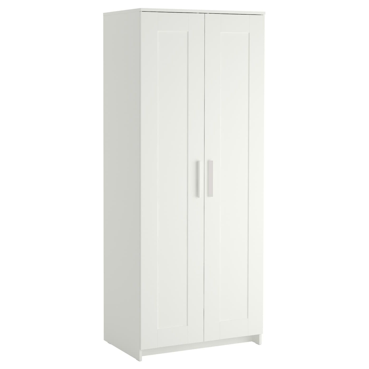 Most Current 2 Door Wardrobes Intended For Brimnes Wardrobe With 2 Doors, White, 30 3/4x74 3/4" – Ikea (View 9 of 10)