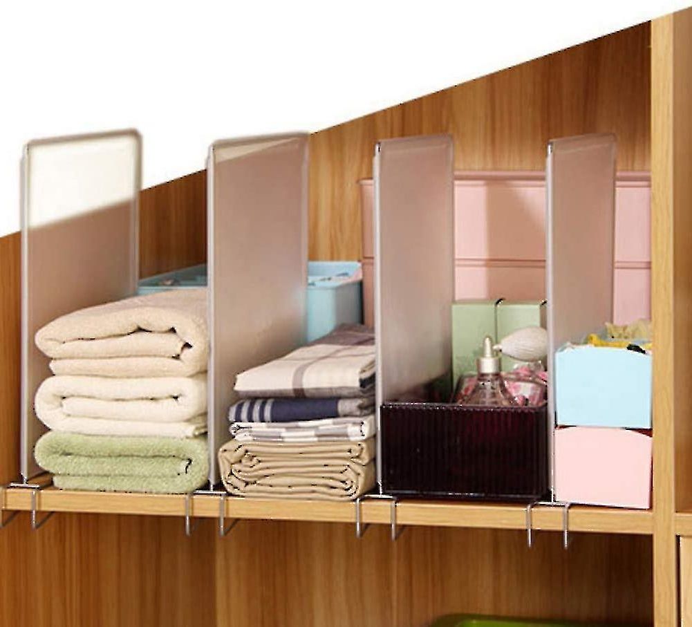 Popular Removable Closet Divider Shelf, 4 Pcs/set Wardrobe Divide Clothing Organize (Photo 1 of 10)