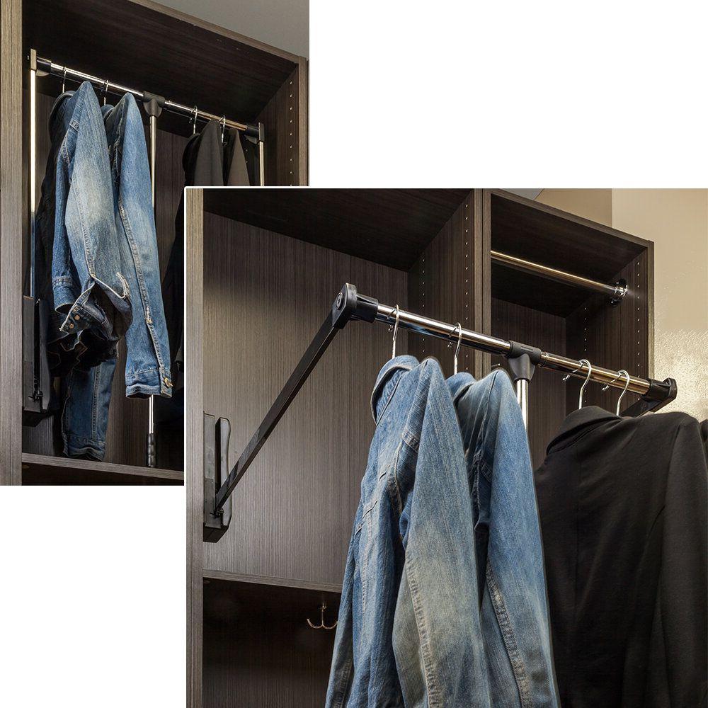 Recent Chrome Garment Wardrobes Throughout Hardware Resources 48" W Polished Chrome Clothes Rack & Reviews (Photo 4 of 10)