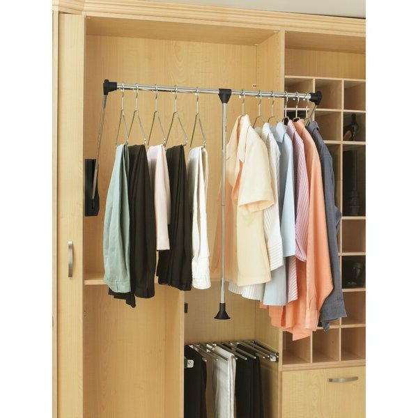 Rev A Shelf 35 To 48 Inch Adjustable Pull Down Closet Rod & Reviews (Photo 10 of 10)