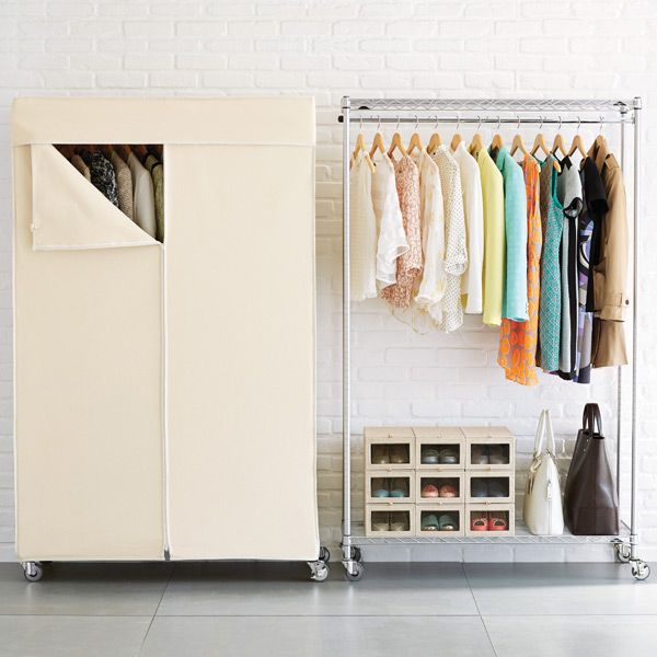 Featured Photo of  Best 10+ of Wardrobes with Cover Clothes Rack
