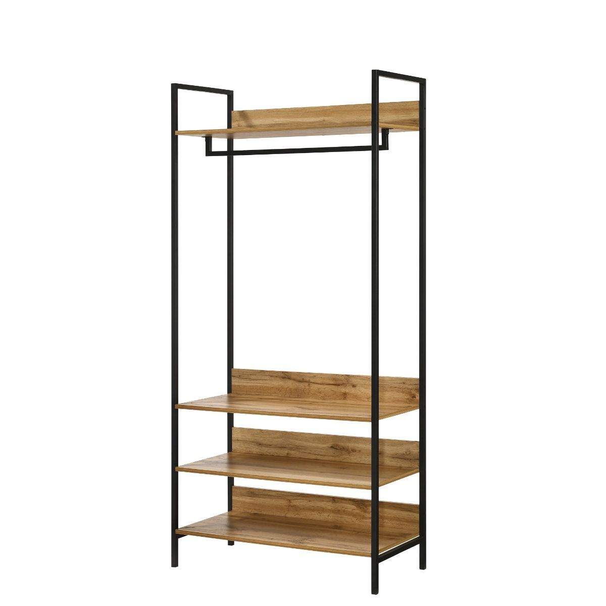 Wardrobes With 4 Shelves Within Favorite Open Wardrobe With 4 Shelves (Photo 8 of 10)