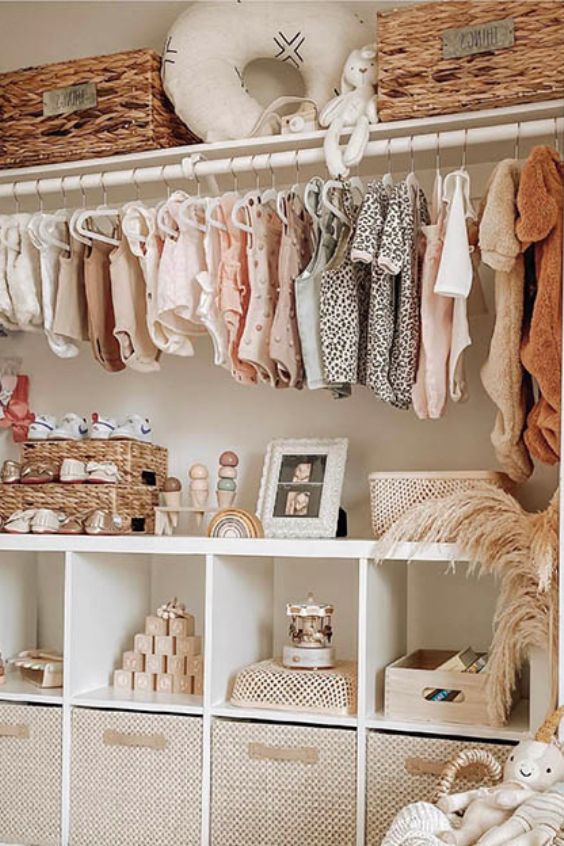 Well Known Baby Clothes Wardrobes Inside 12 Effortlessly Easy Ways To Keep Baby Clothes Organized In The Nursery –  Nursery Design Studio (Photo 8 of 10)