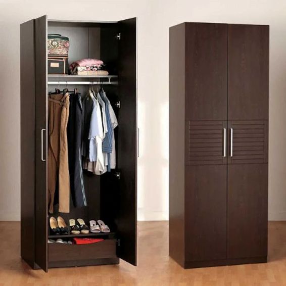 Widely Used Wardrobe Series 018 – 2 Door 100cm62cmh 220cm – Afrizonemart Regarding 2 Door Wardrobes (View 4 of 10)