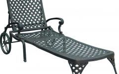 Outdoor Cast Aluminum Chaise Lounge Chairs
