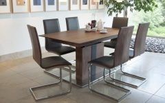 Walnut Dining Table and 6 Chairs