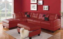 Top 10 of Red Sectional Sofas with Ottoman
