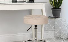 2024 Latest White and Clear Acrylic Tufted Vanity Stools