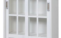 15 Ideas of White Bookcases with Glass Doors