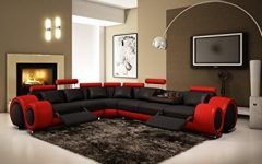  Best 10+ of Red Black Sectional Sofas