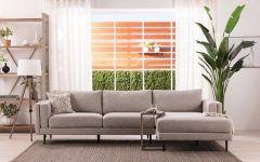 Top 15 of Aquarius Light Grey 2 Piece Sectionals with Laf Chaise