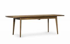 Aulbrey Butterfly Leaf Teak Solid Wood Trestle Dining Tables