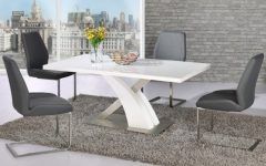 High Gloss White Dining Chairs