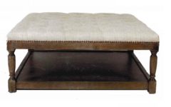 Beige Thomas Ottomans