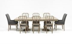 Caira 9 Piece Extension Dining Sets with Diamond Back Chairs
